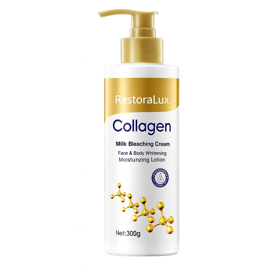 Collagen Milk Bleaching Cream – Face & Body Whitening Moisturizing Lotion