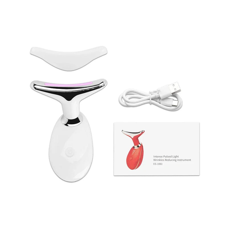 Ems Face Neck Lifting Massager LED Skin Tightening Device