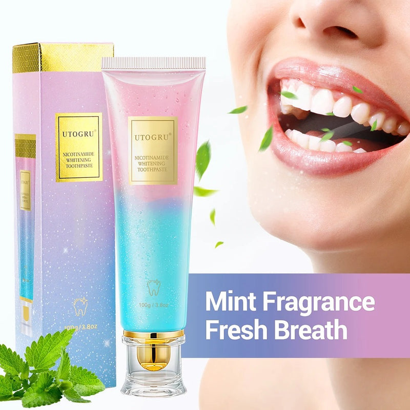 Niacinamide Whitening Toothpaste for Stain Removal and Fresh Breath