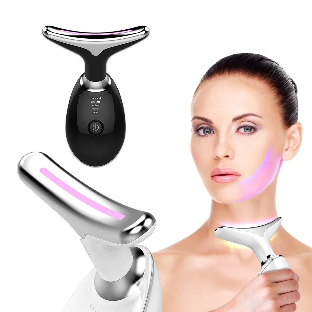 Ems Face Neck Lifting Massager LED Skin Tightening Device