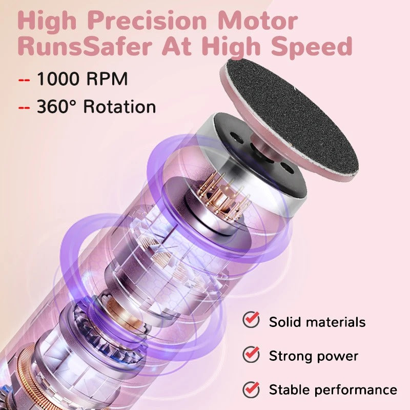 2-in-1 Electric Foot and Hand Care Pedicure Tool