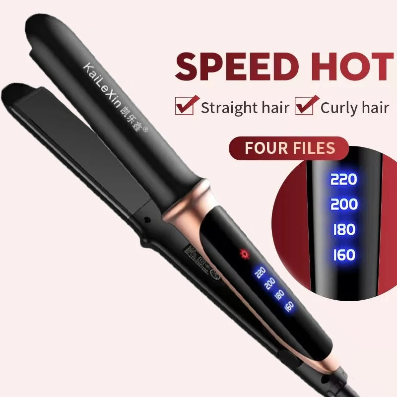 2-in-1 Professional Hair Straightener & Flat Iron
