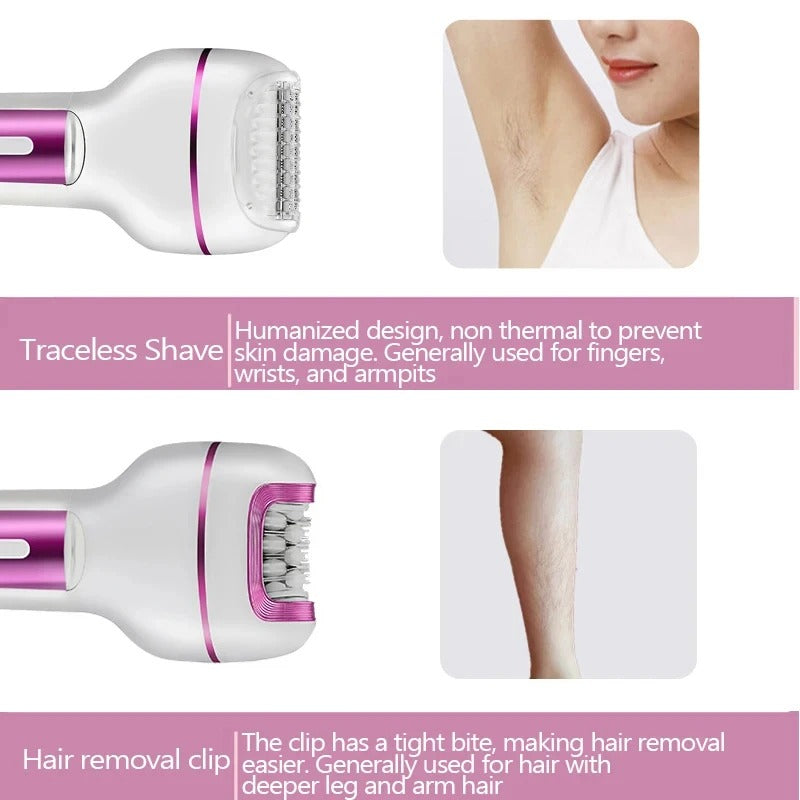 3 in 1 Rechargeable Women Epilator Shaver Bikini Trimmer