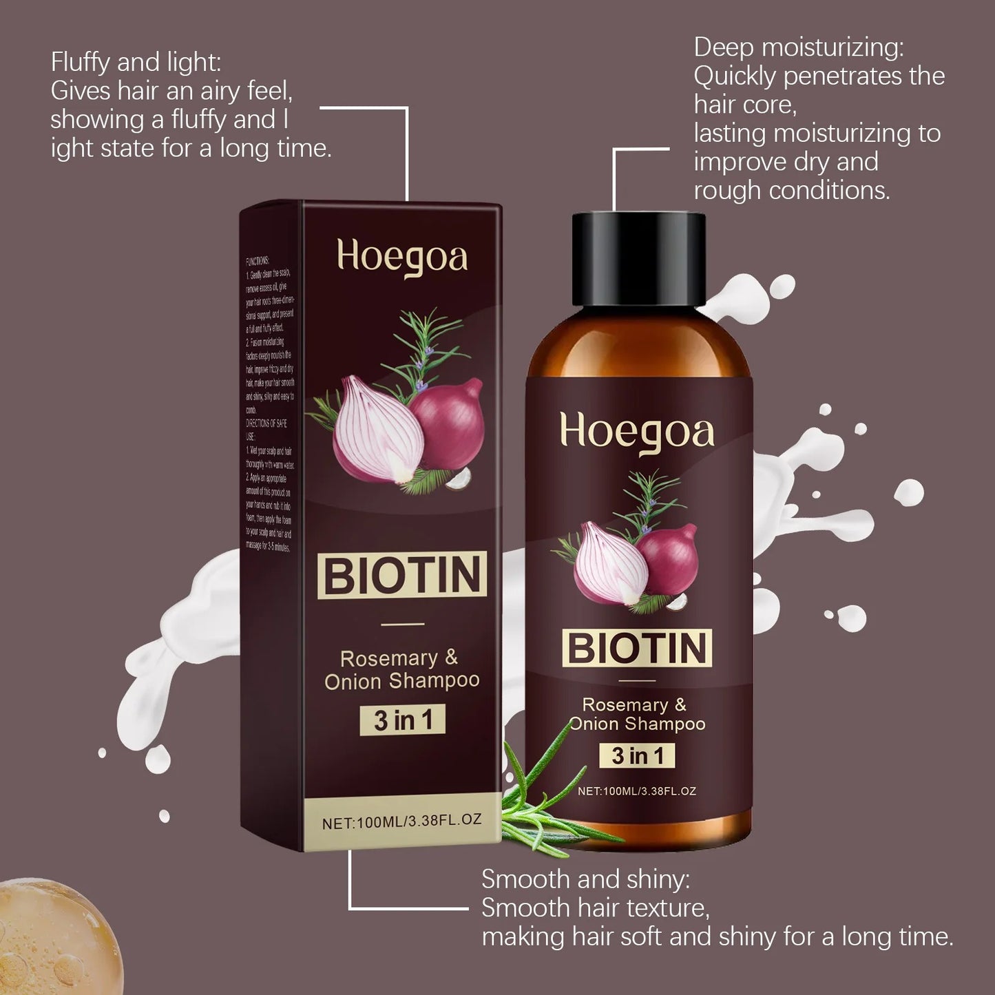 3-in-1 Red Onion & Black Seed Oil Shampoo