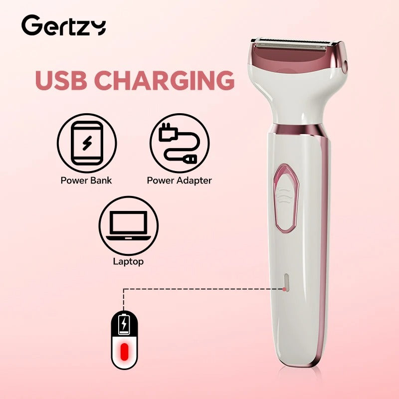 4-in-1 Rechargeable Women’s Electric Razor Wet Dry Trimmer