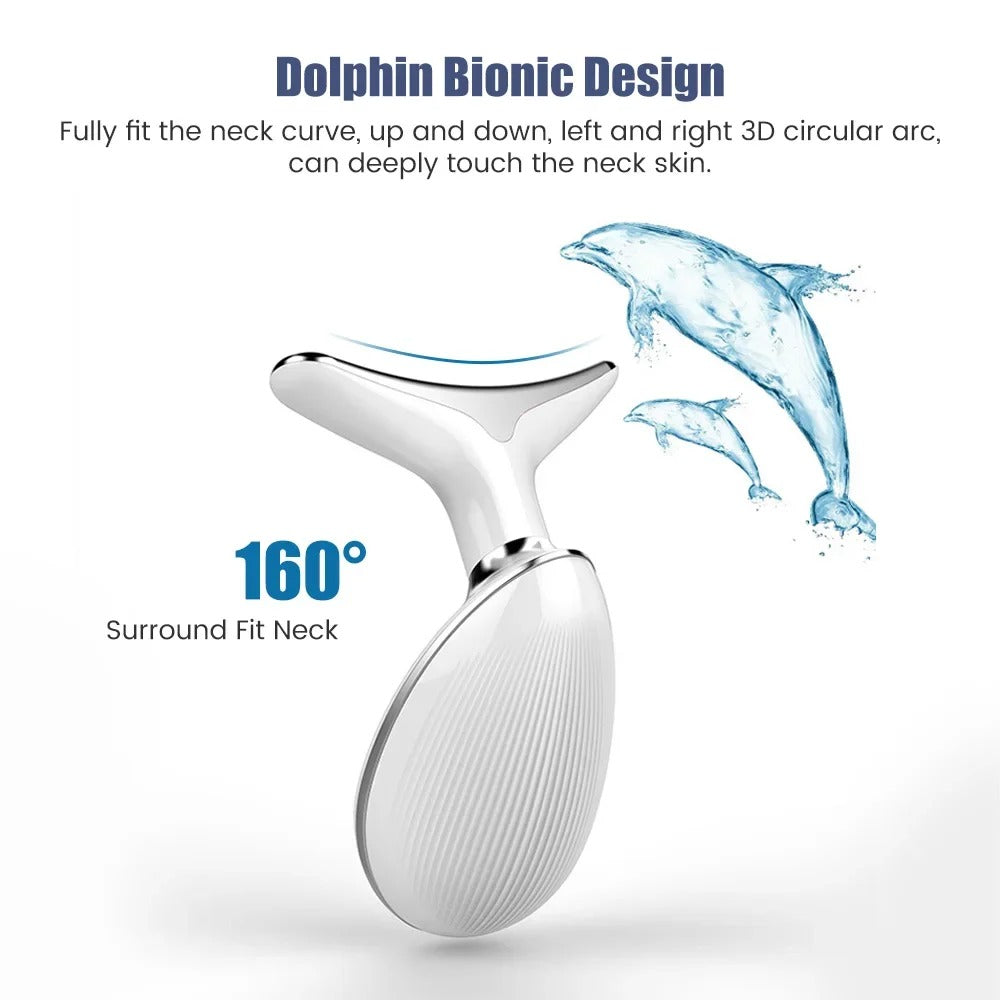 Ems Face Neck Lifting Massager LED Skin Tightening Device