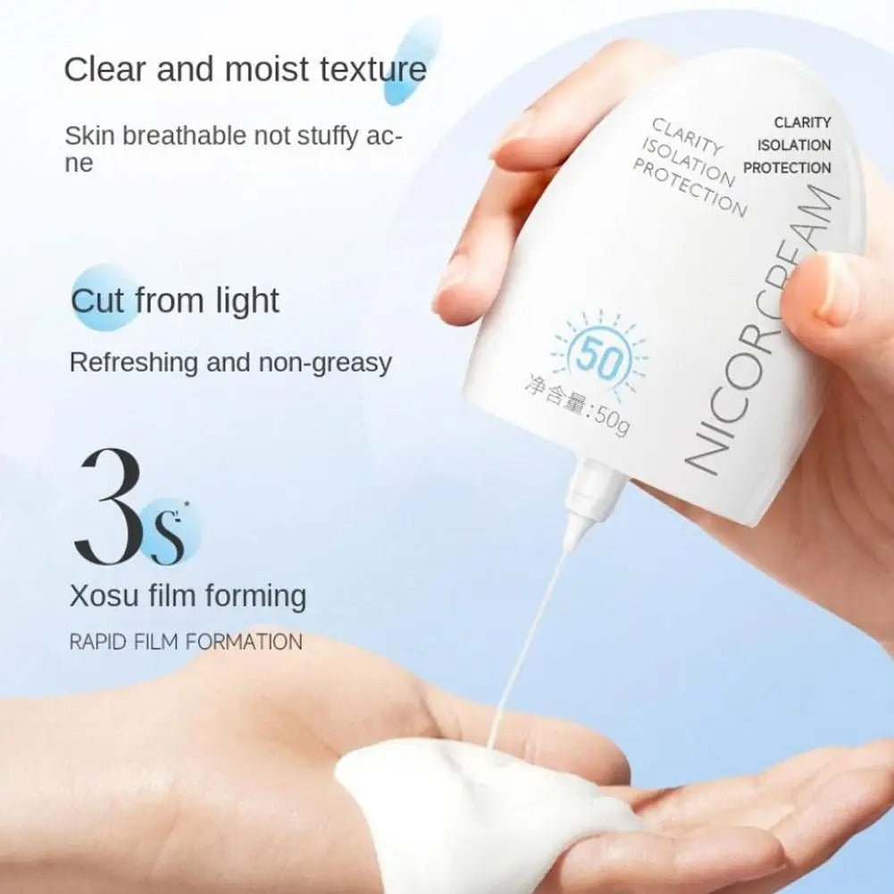50ml Waterproof Sunscreen SPF50+ – Face & Body Sun Protection Cream