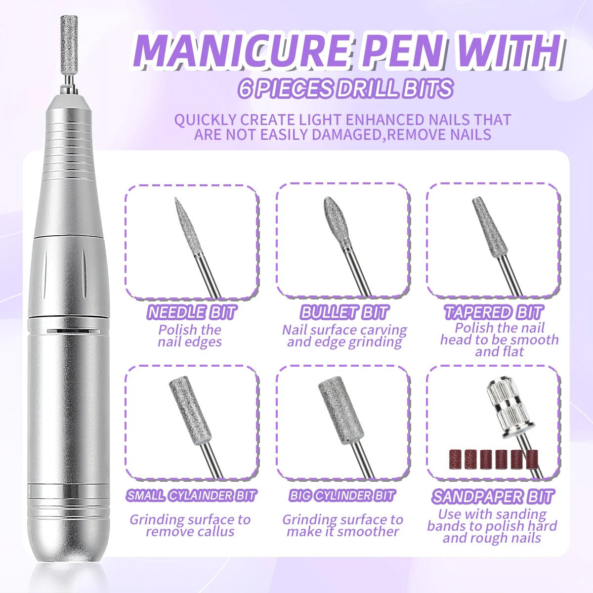 45,000 RPM Rechargeable Nail Drill Machine