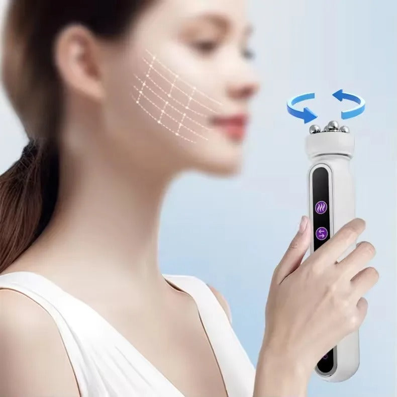 3 in 1 RF ems Facial Roller Skin Lifting Massager