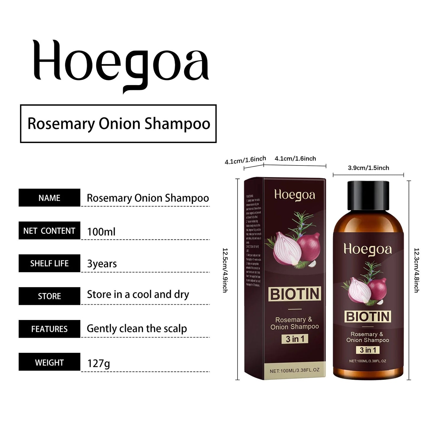 3-in-1 Red Onion & Black Seed Oil Shampoo