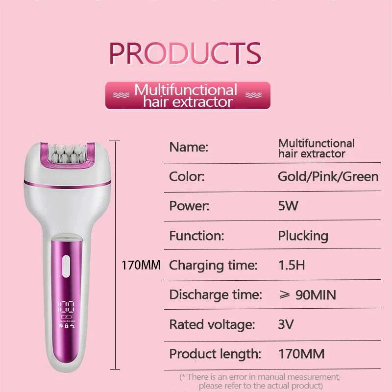 3 in 1 Rechargeable Women Epilator Shaver Bikini Trimmer