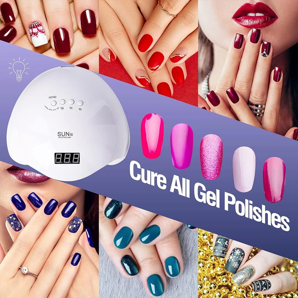 48W LED UV Nail Lamp Gel Dryer with Automatic Sensor