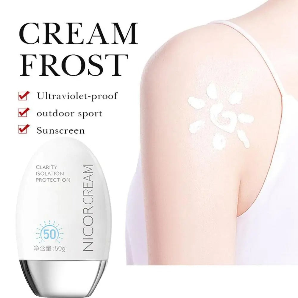 50ml Waterproof Sunscreen SPF50+ – Face & Body Sun Protection Cream