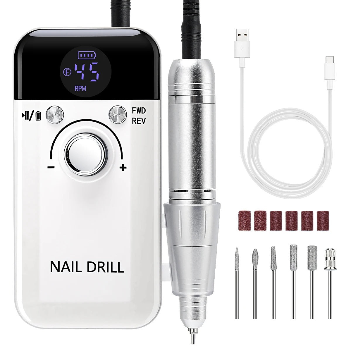 45,000 RPM Rechargeable Nail Drill Machine