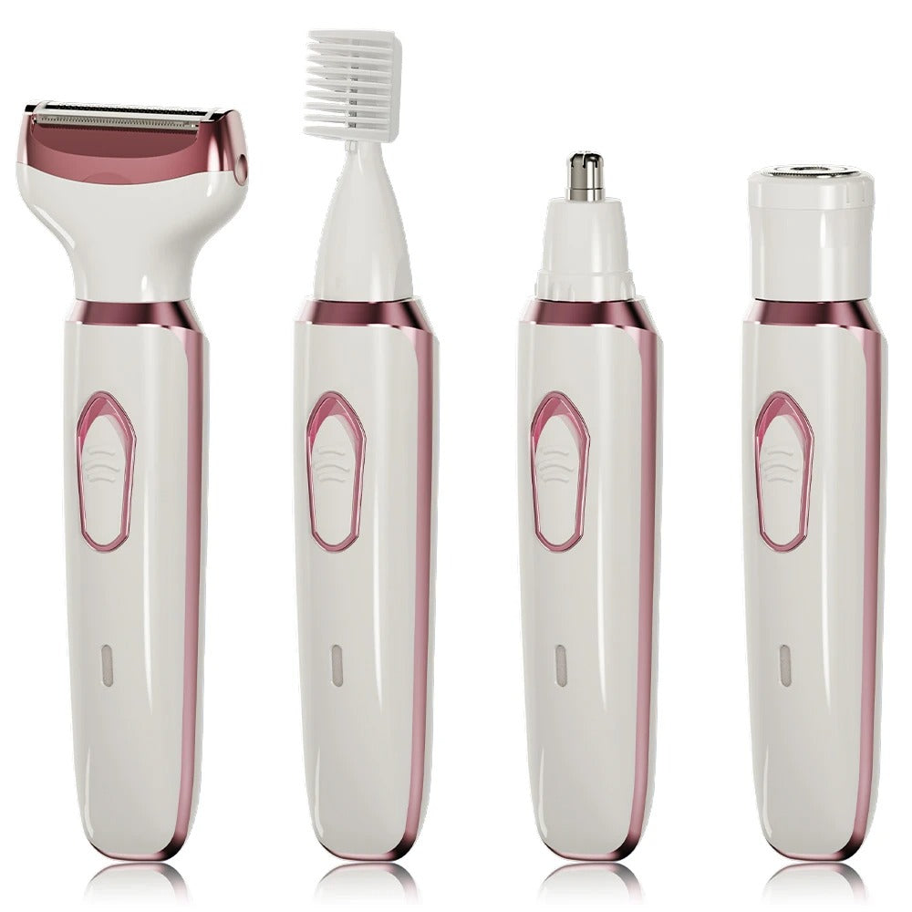 4-in-1 Rechargeable Women’s Electric Razor Wet Dry Trimmer