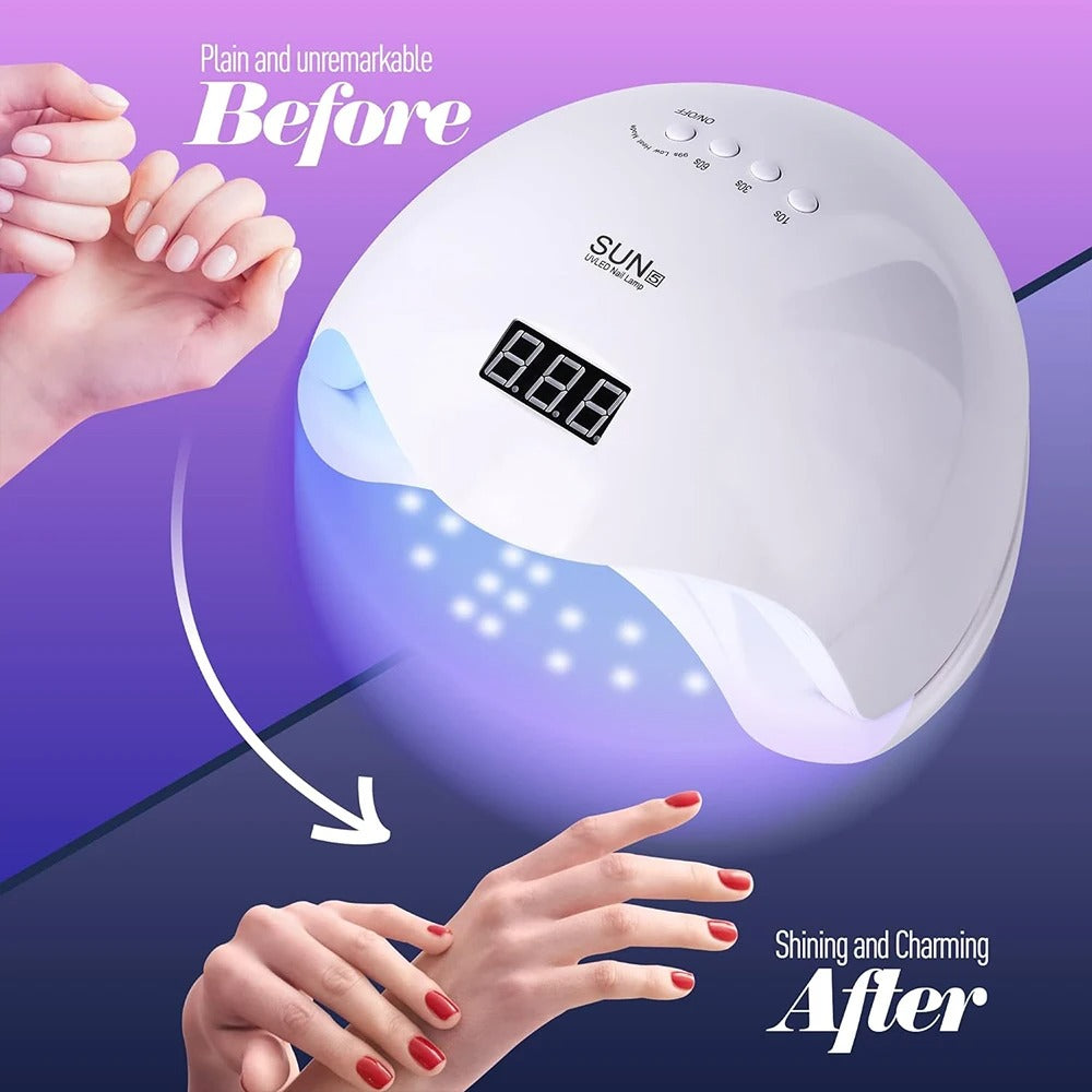 48W LED UV Nail Lamp Gel Dryer with Automatic Sensor