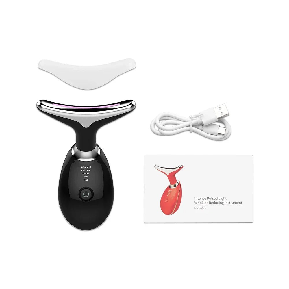 Ems Face Neck Lifting Massager LED Skin Tightening Device