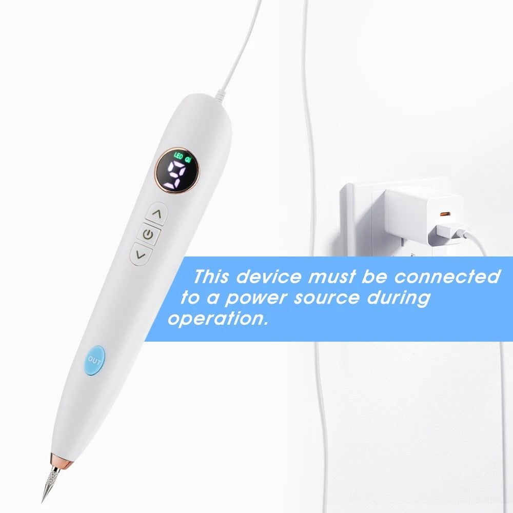 Skin Tag Remover Plasma Pen – LCD Electric Mole, Wart & Dark Spot Removal Laser Kit
