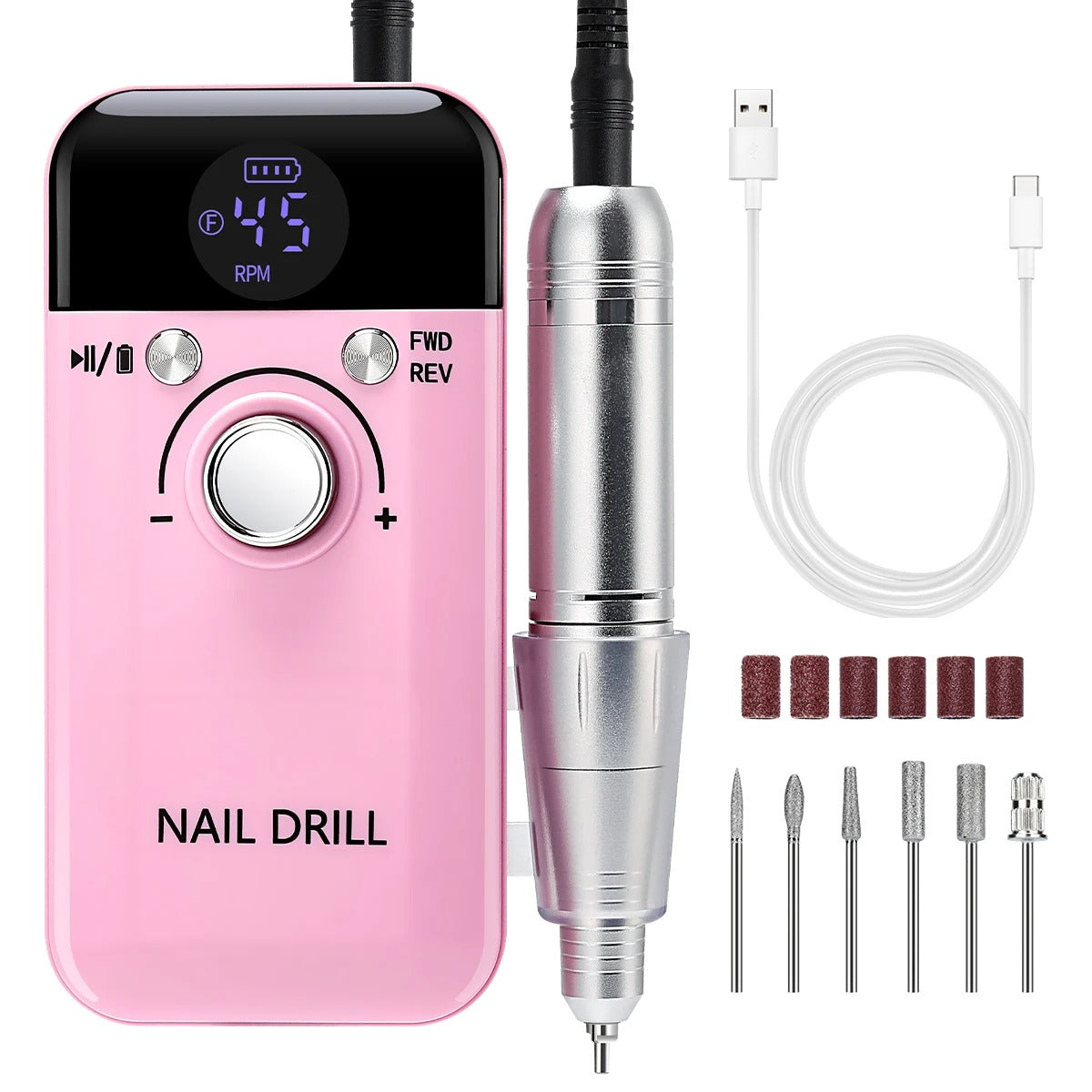 45,000 RPM Rechargeable Nail Drill Machine