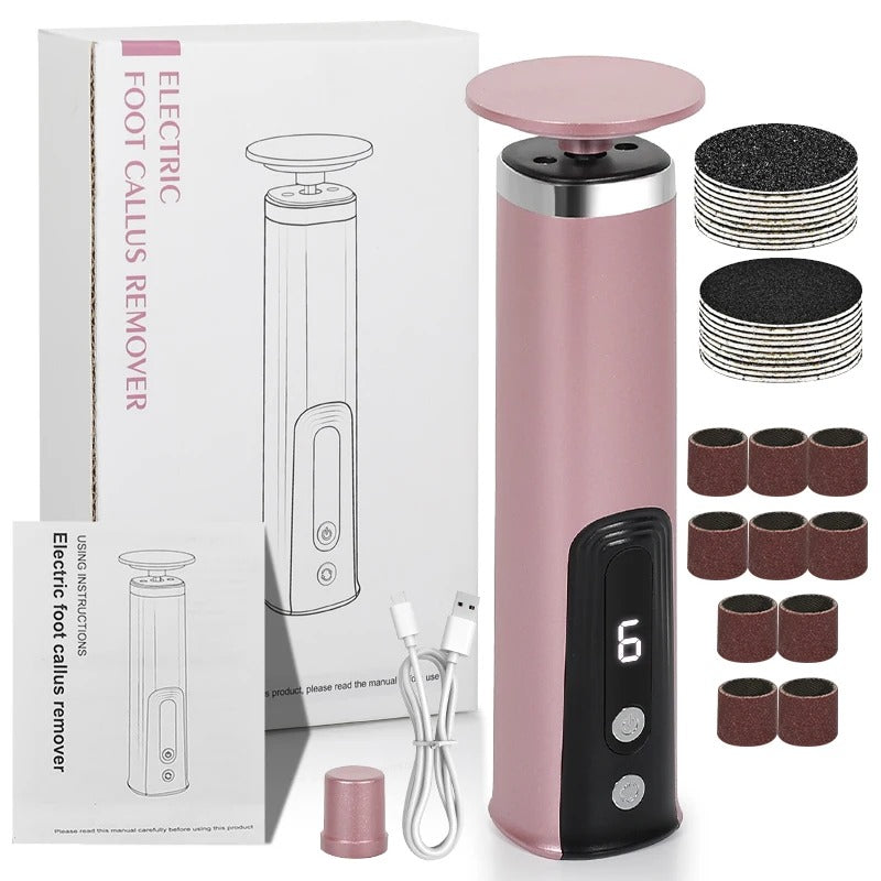 2-in-1 Electric Foot & Hand Care Tool – Callus Remover & Nail Polisher