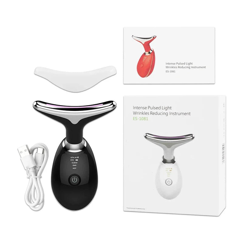 Ems Face Neck Lifting Massager LED Skin Tightening Device