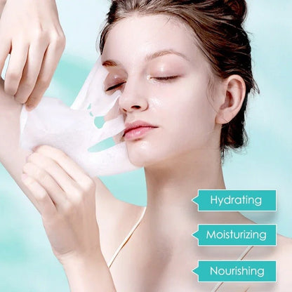 10pcs Hyaluronic Acid Facial Mask – Hydrating & Pore Refining Skincare - RESTORALUX