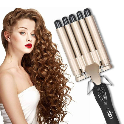 3 in 1 Triple Barrel Hair Waver Curling Iron - RESTORALUX