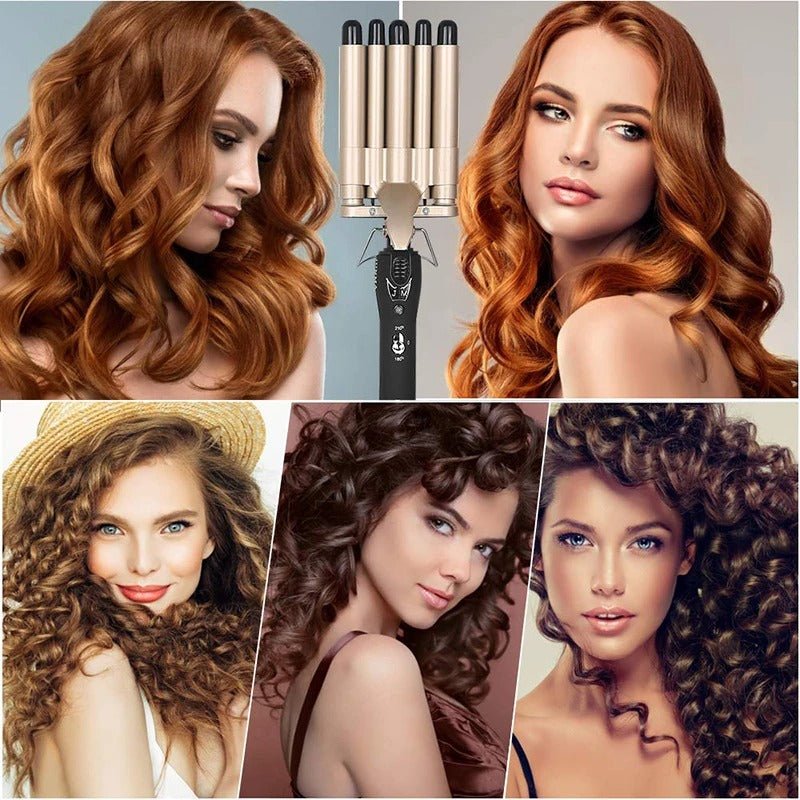 3 in 1 Triple Barrel Hair Waver Curling Iron - RESTORALUX