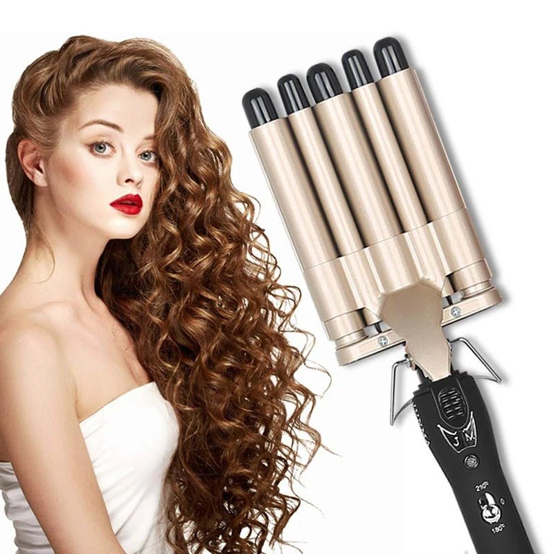 3 in 1 Triple Barrel Hair Waver Curling Iron - RESTORALUX