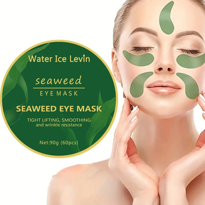 60pcs Seaweed & Hyaluronic Acid Eye Masks – Dark Circle & Puffiness Care - RESTORALUX
