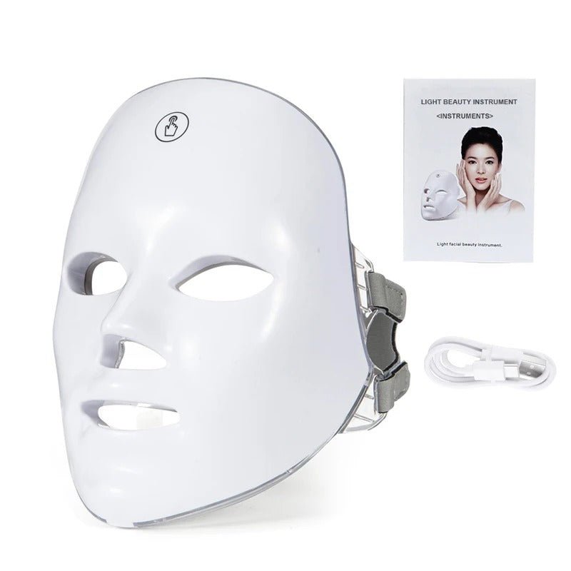 7 Colors Wireless LED Face Mask Anti Aging Skin Therapy - RESTORALUX
