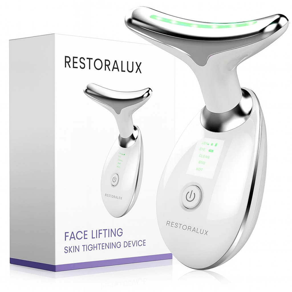 Neck & Face Lifting Device – LED Light Skin Tightening Tool