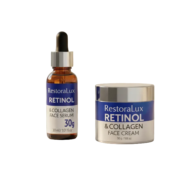 Retinol Cream & Serum Set – Anti-Aging, Wrinkle Smoothing & Skin Repair