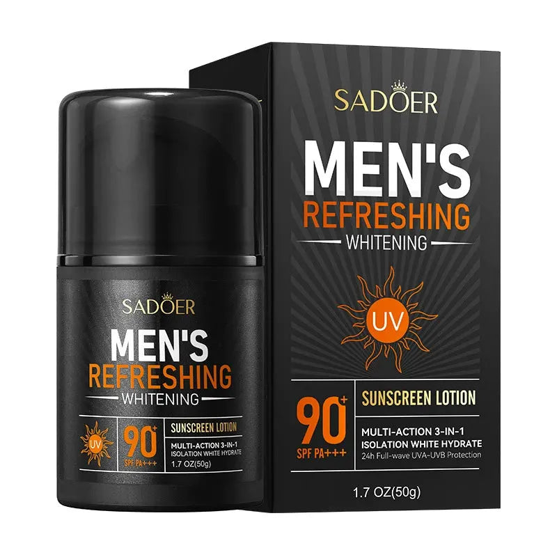 SPF30 Men's Sunscreen – UV Protection Moisturising Sun Cream for Face, Neck & Body