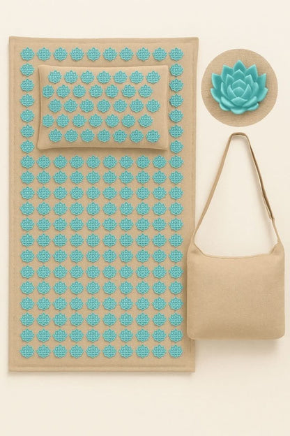 Acupressia PressureEase Acupressure Mat – Natural Pain Relief and Relaxation Set - RESTORALUX