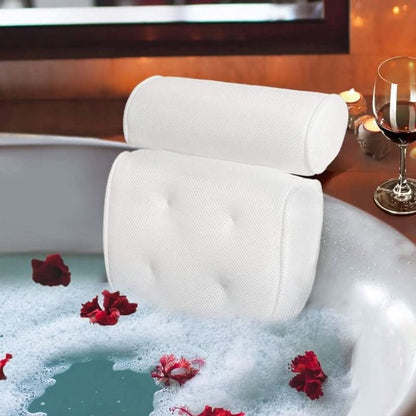 AquaRelax Serenilux Ergonomic Bath Cushion for Neck and Head Support - RESTORALUX
