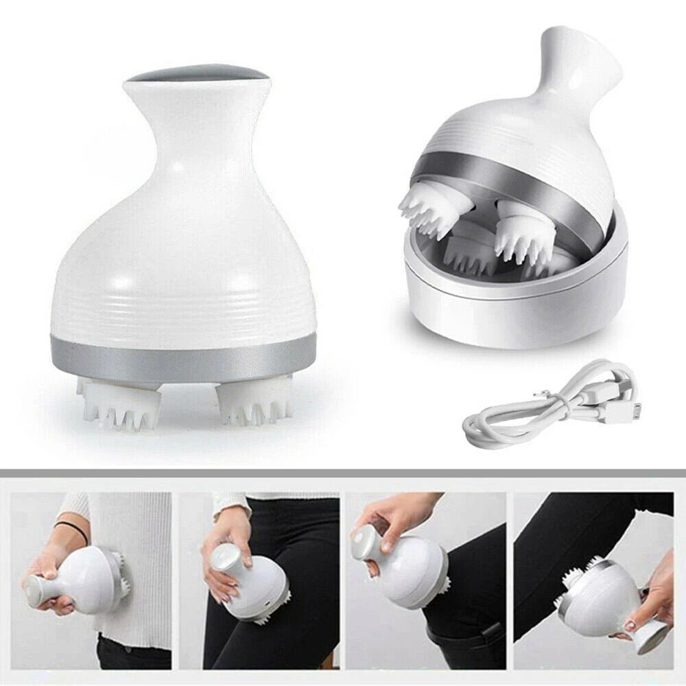 Cordless Electric Scalp Massager with 4 Kneading Massage Nodes