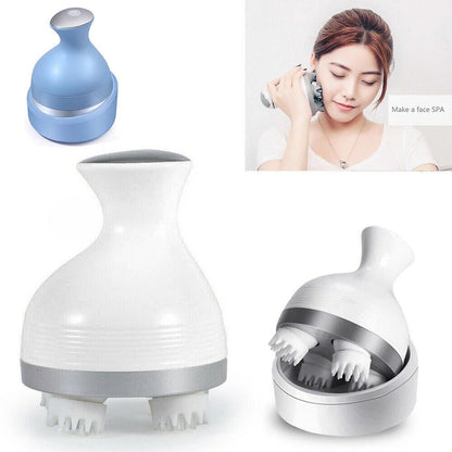 Cordless Electric Scalp Massager with 4 Kneading Massage Nodes - RESTORALUX