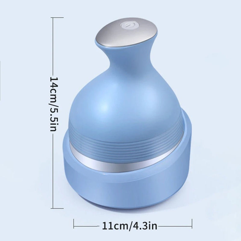 Cordless Electric Scalp Massager with 4 Kneading Massage Nodes - RESTORALUX