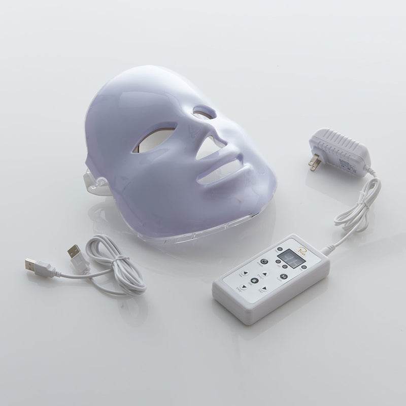 DermaLume LED Light Therapy Mask – 7 - Color Skin Rejuvenation Device - RESTORALUX