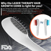 Electric Laser Hair Growth Comb Red Light Therapy Brush - RESTORALUX