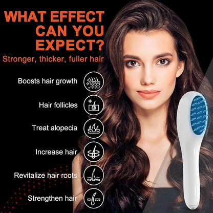 Electric Laser Hair Growth Comb Red Light Therapy Brush - RESTORALUX