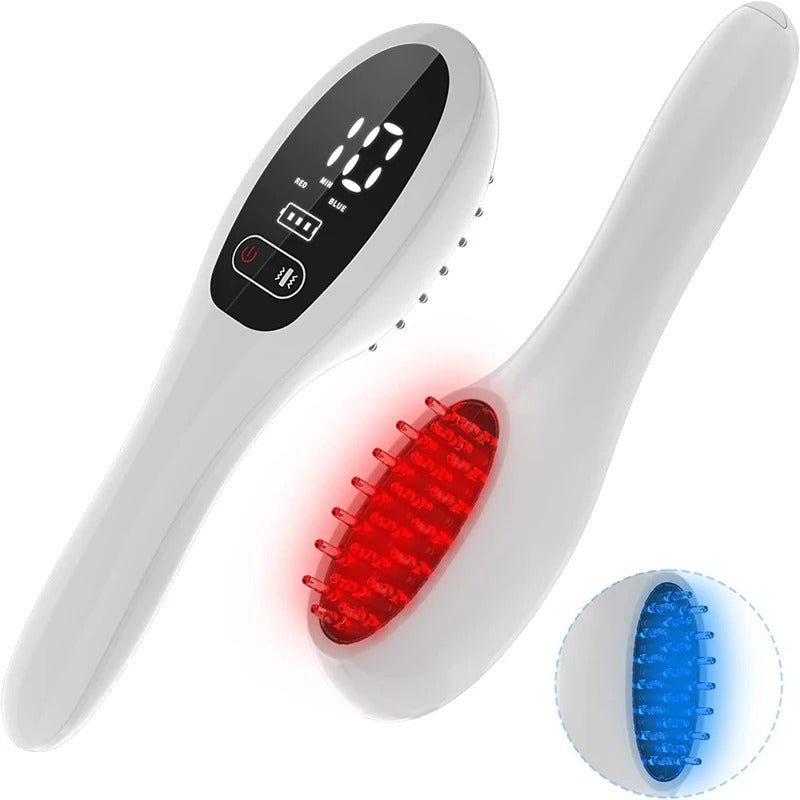 Electric Laser Hair Growth Comb Red Light Therapy Brush - RESTORALUX