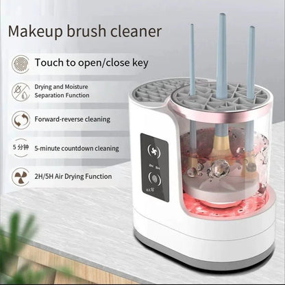 Electric Makeup Brush Cleaner Machine with Automatic Drying Timer - RESTORALUX