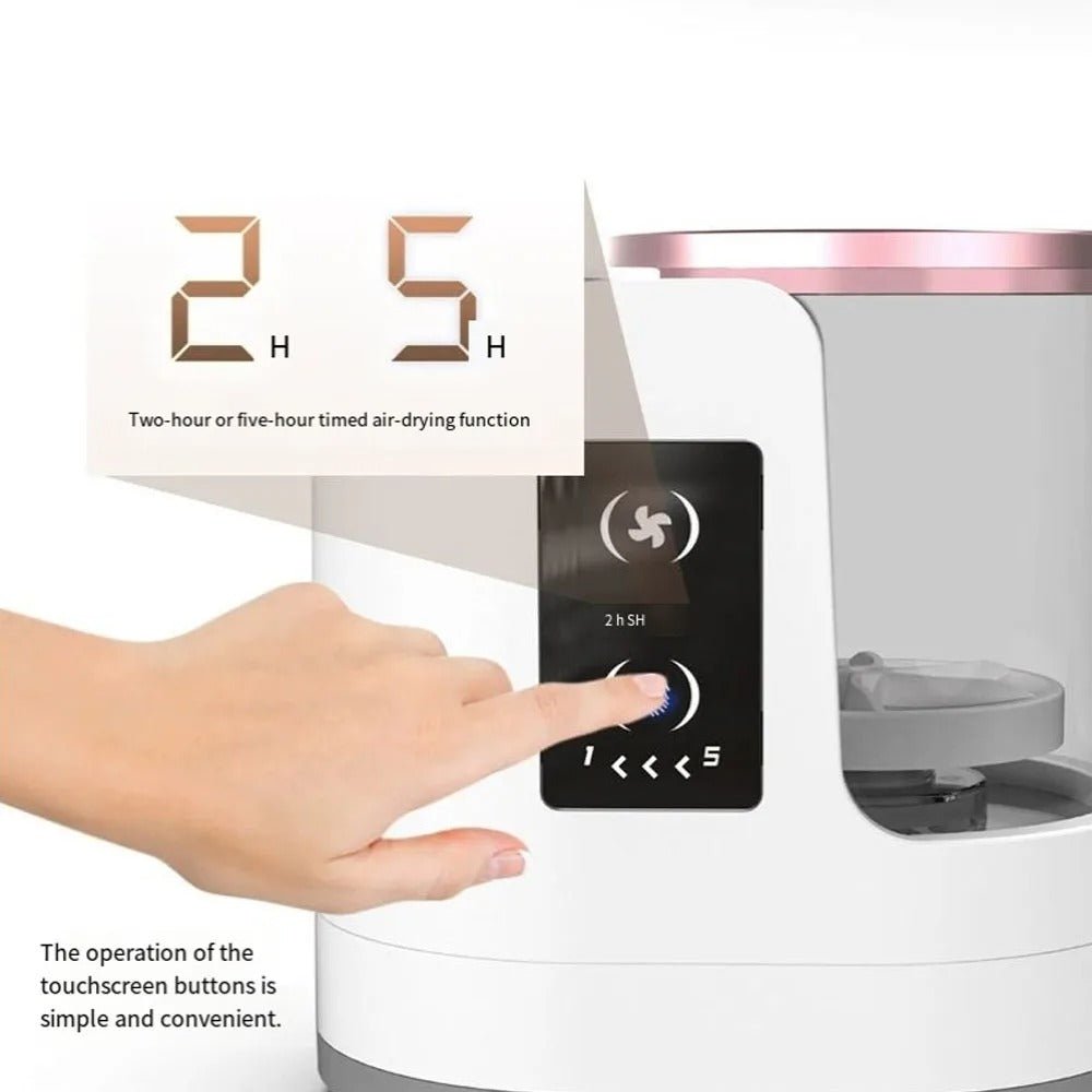 Electric Makeup Brush Cleaner Machine with Automatic Drying Timer - RESTORALUX