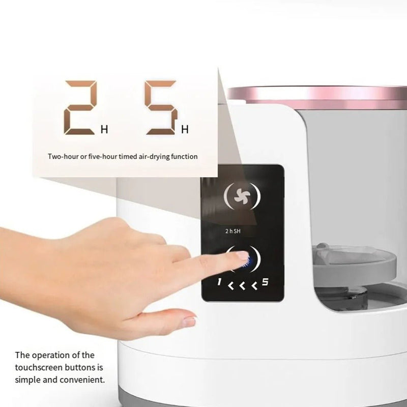 Electric Makeup Brush Cleaner Machine with Automatic Drying Timer - RESTORALUX