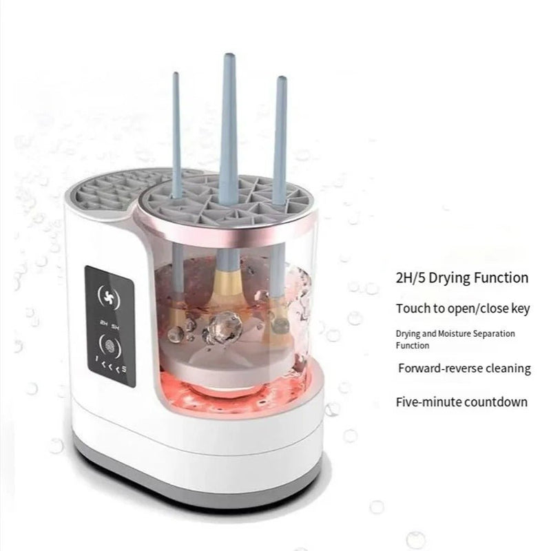 Electric Makeup Brush Cleaner Machine with Automatic Drying Timer - RESTORALUX
