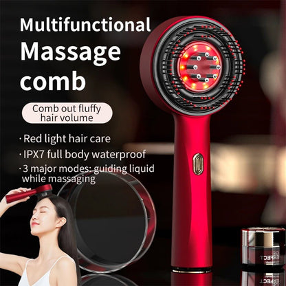 Electric Red Light Scalp Massage Comb Hair Growth Brush - RESTORALUX