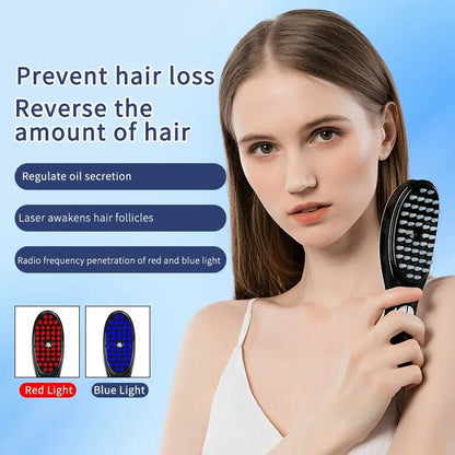 Electric Spray Scalp Massage Comb Hair Growth LED Brush - RESTORALUX