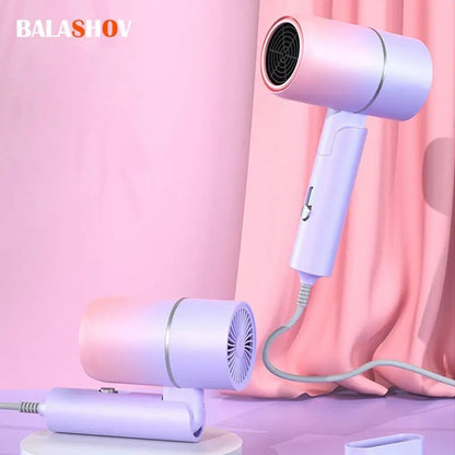 Folding Travel Hair Dryer with Hot Air Anion Care - RESTORALUX